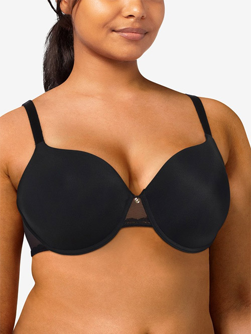 Chantelle Women's Absolute Invisible, Smooth Push-up Bra, Black, 30C at   Women's Clothing store