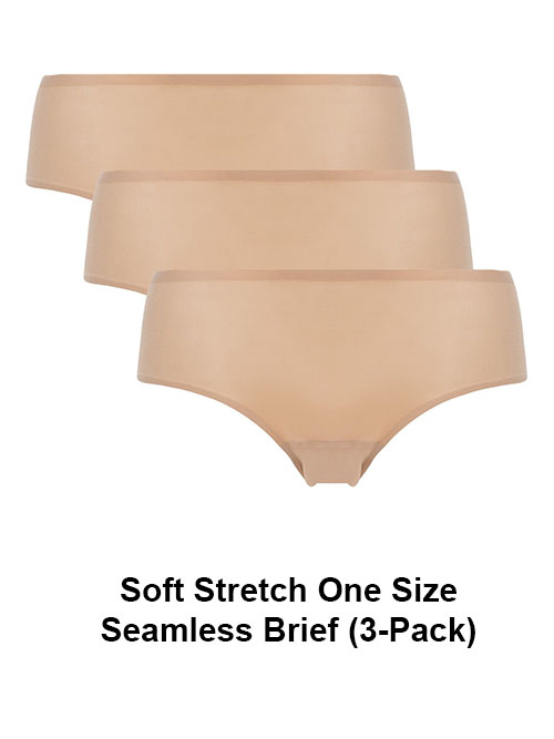 Chantelle Soft Stretch Seamless Hipster in Ultra Nude, 3-Pack