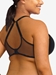 Chantelle Lace Comfort Flex T-Shirt Bra in Black, Back View with J-Hook
