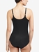 Chantelle Softstretch Bodysuit with Leg Opening in Black, Back View