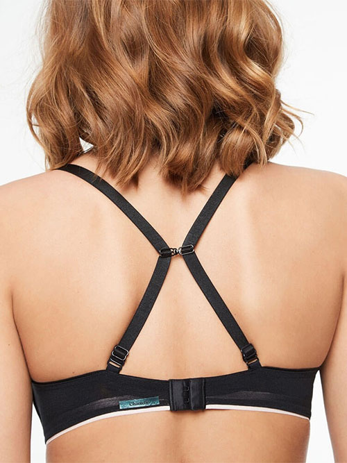QUYUON Balconette Bra Women's Bra Slip Invisible Off Shoulder Lace